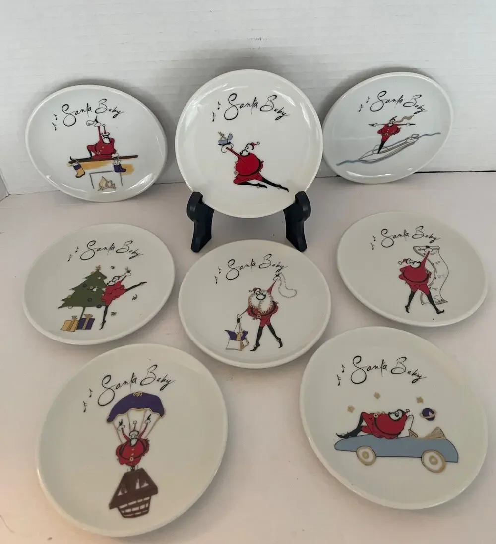 Lot of 8 Williams Sonoma Santa Baby 4